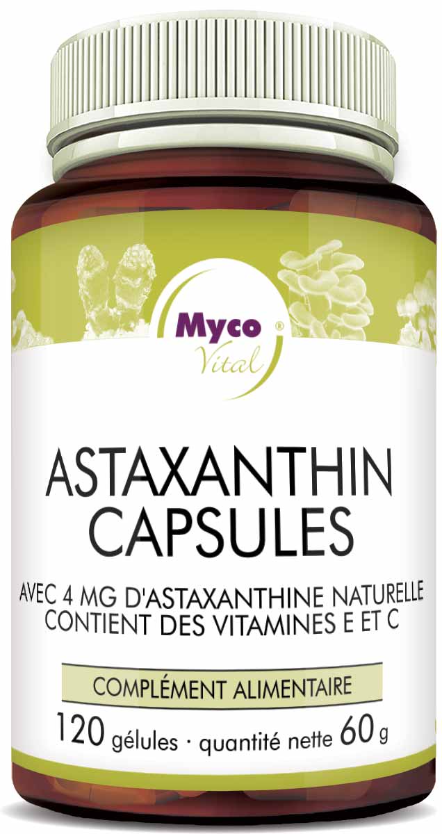 Astaxanthine en gélules, végétarien, 4 mg