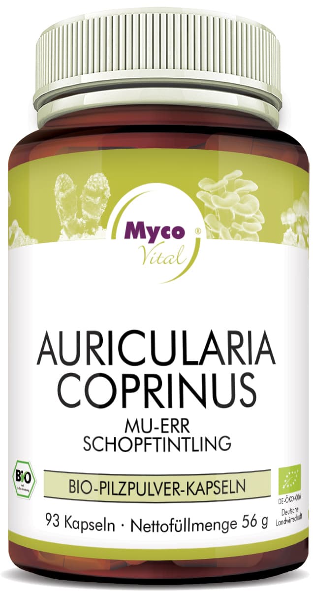AURICULARIA-COPRINUS Bio-Pilzpulver-Kapseln (Mischung 313)