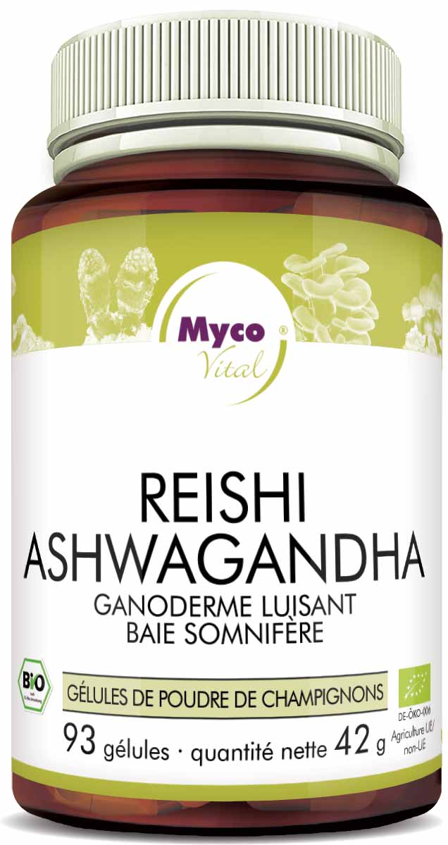Reishi-Gélules de poudre bio ASHWAGANDHA (mélange 0552)