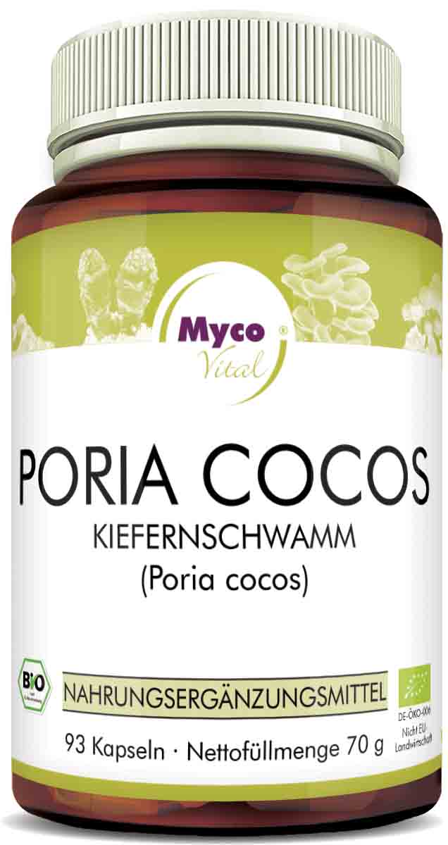 Cápsulas de polvo de hongo vital orgánico Poria Cocos