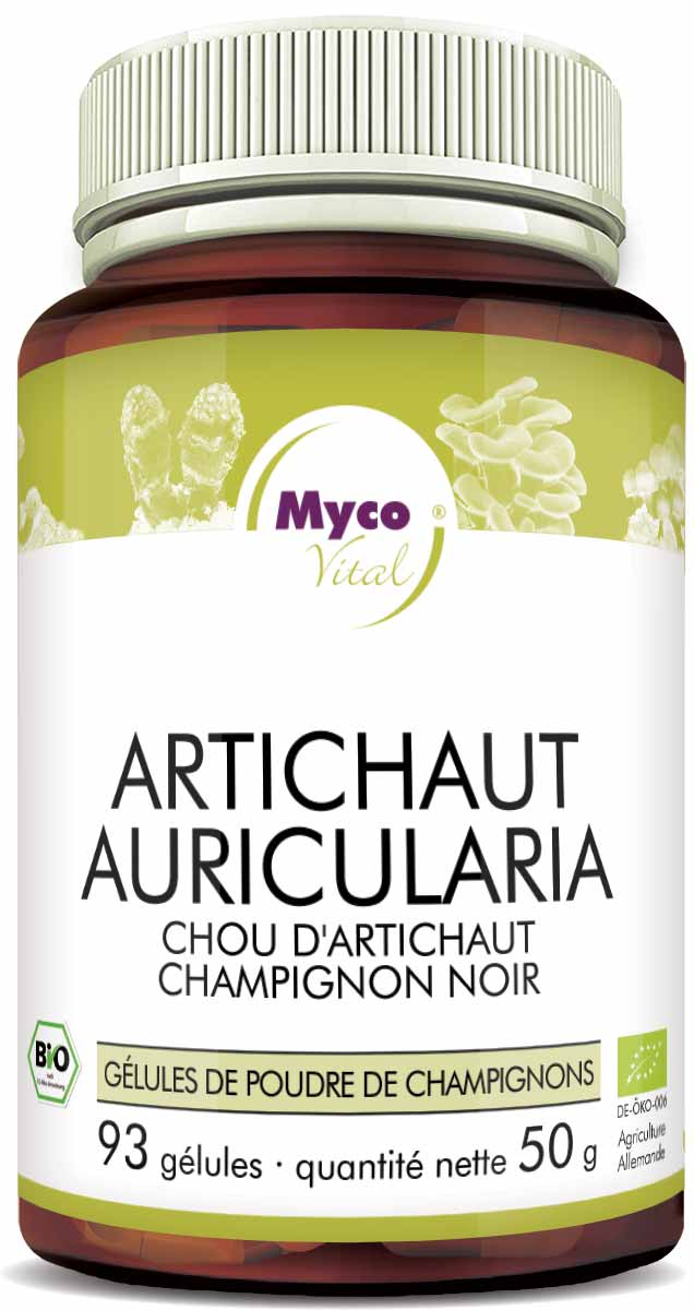 Auricularia-ARTICHAUT capsules de poudre organique (mélange 544)