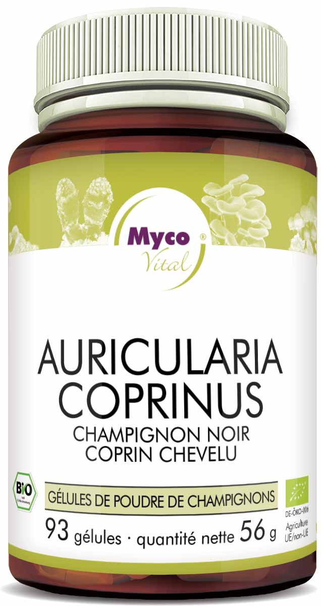 Auricularia-Coprinus Capsules de poudre de champignons biologiques (mélange 313)