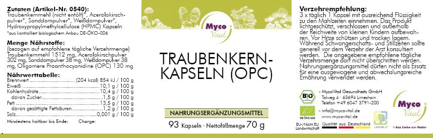BIO-TRAUBENKERN-KAPSELN (OPC)