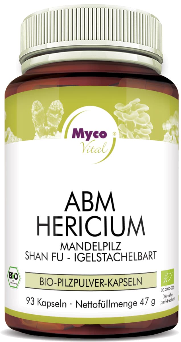 ABM-Hericium Cápsulas de polvo de hongos orgánicos (Mezcla 343)