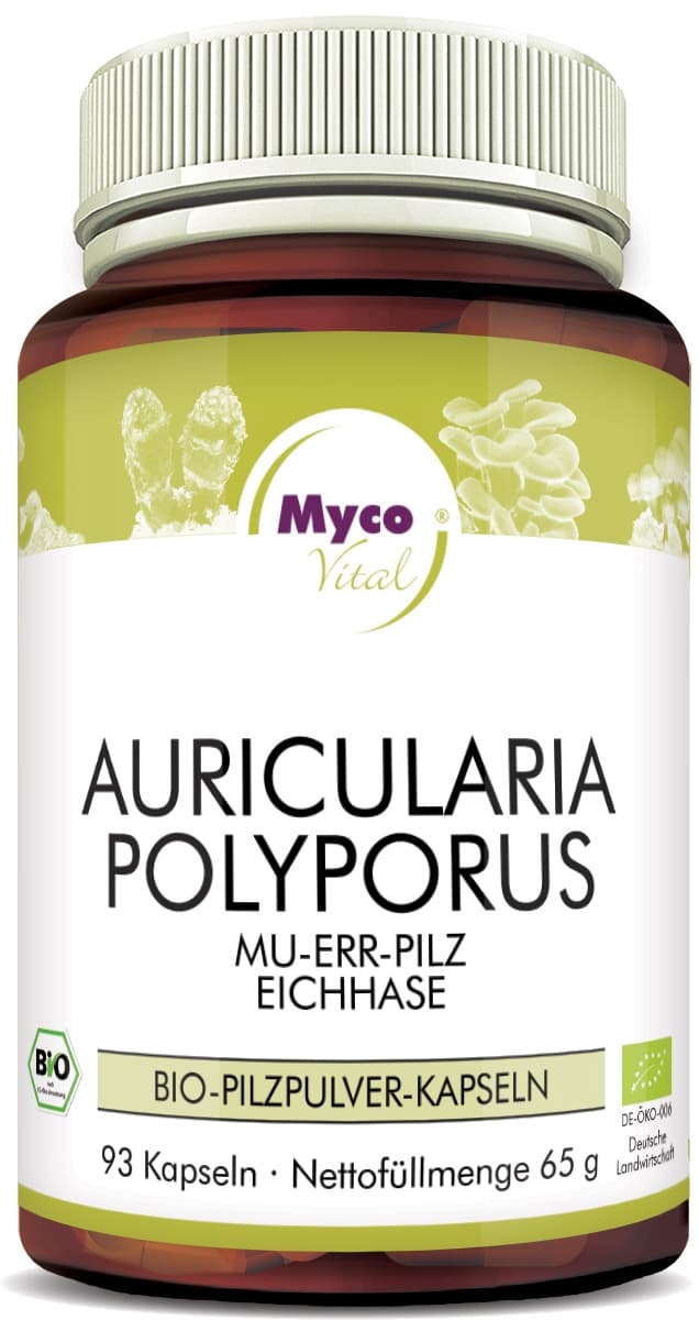 AURICULARIA-POLYPORUS Bio-Pilzpulver-Kapseln (Mischung 327)