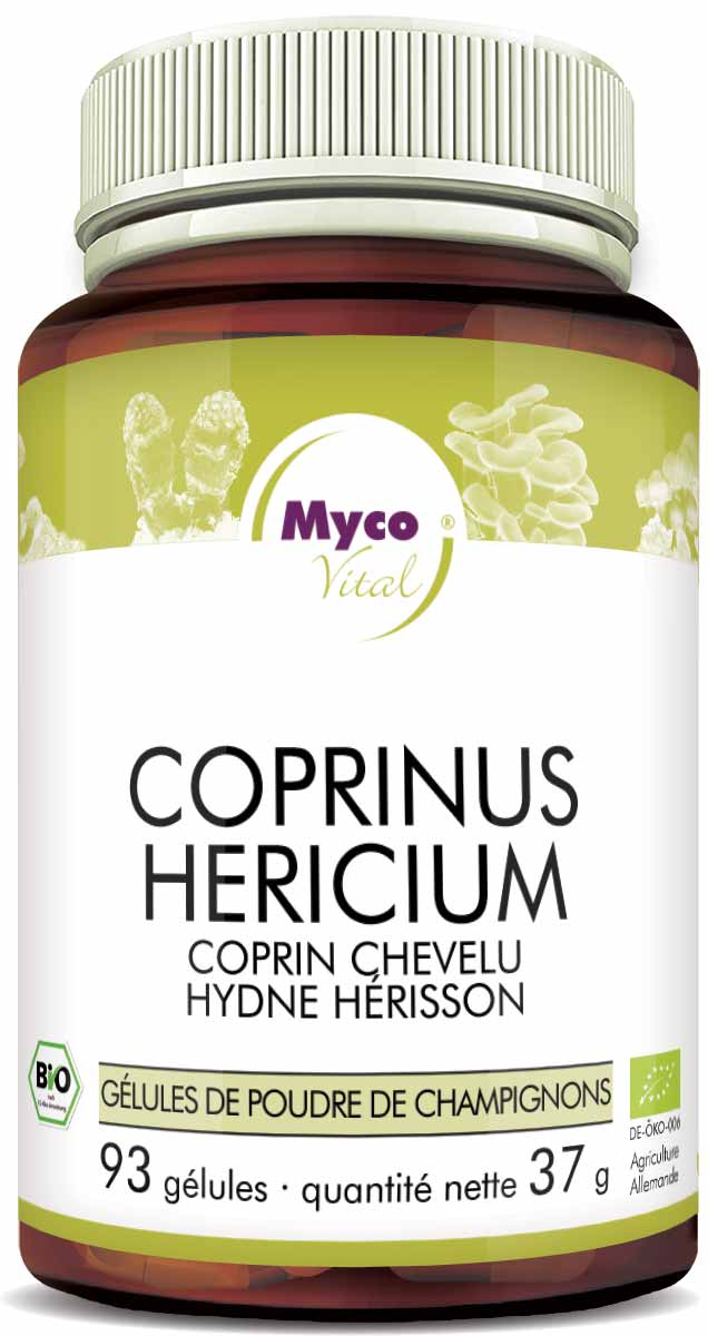 Coprinus-Hericium Capsules de poudre de champignons biologiques (mélange 355)