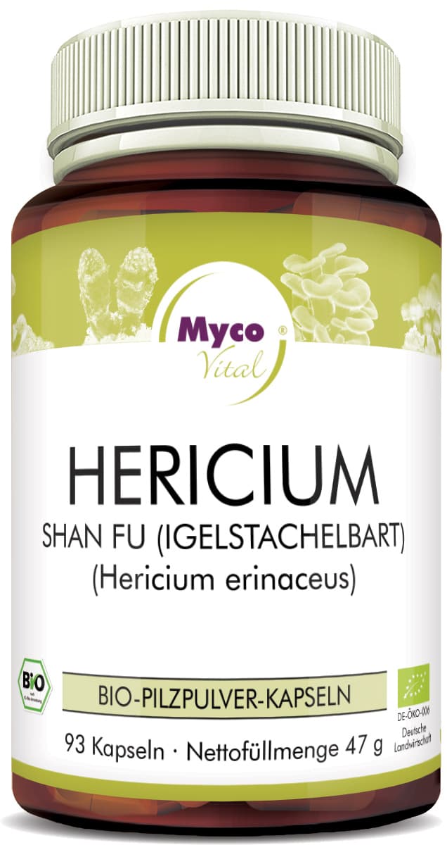Hericium Organic vital mushroom powder capsules