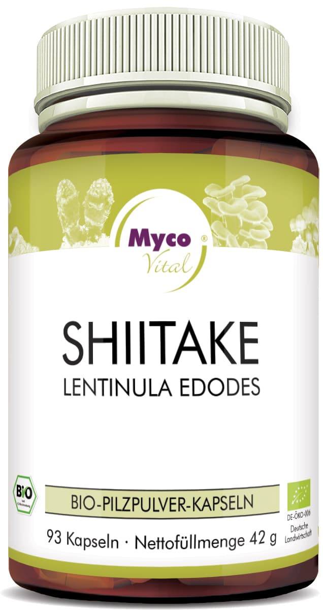 Shiitake Organic vital mushroom powder capsules