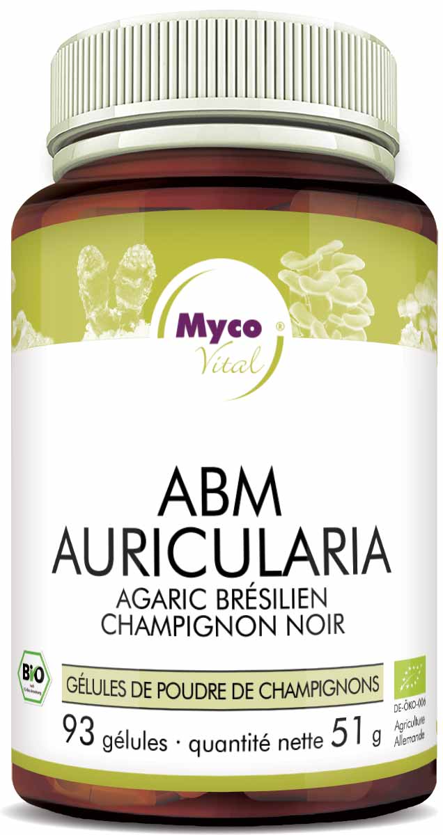 ABM-Auricularia Capsules de poudre de champignons biologiques (mélange 333)