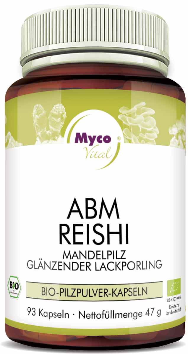 ABM-Reishi Organic mushroom powder capsules (mixture 339)