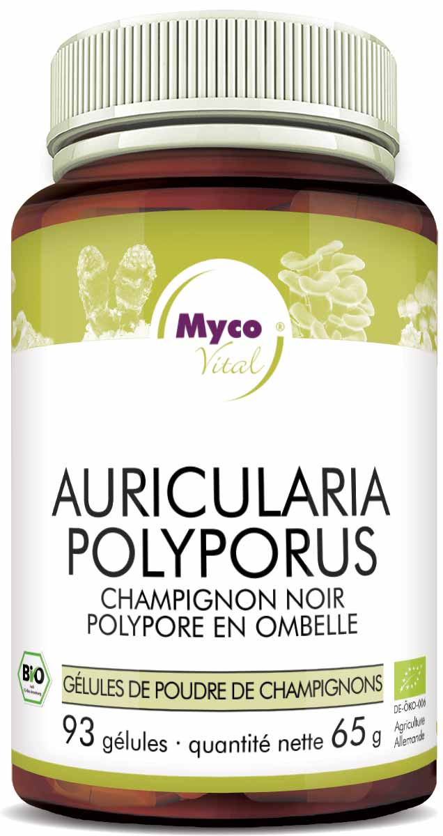 Auricularia-Polyporus Capsules de poudre de champignons bio (mélange 327)
