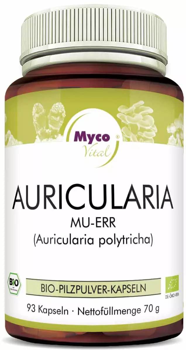 Auricularia Organic vital mushroom powder capsules