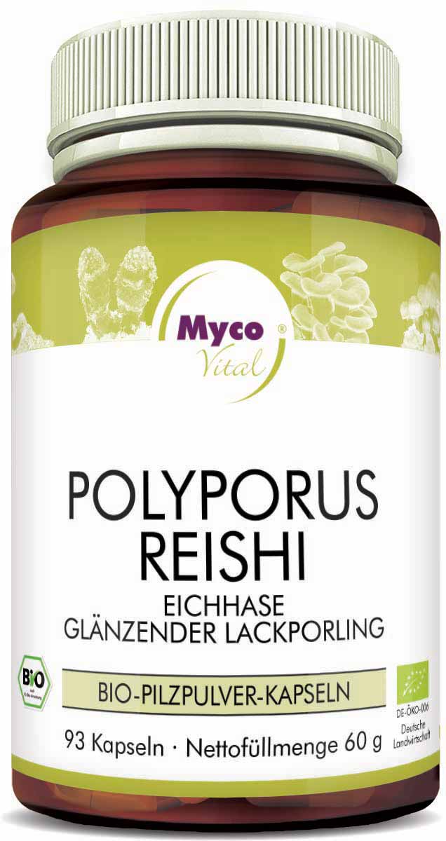 POLYPORUS-REISHI Bio-Pilzpulver-Kapseln (Mischung 324)