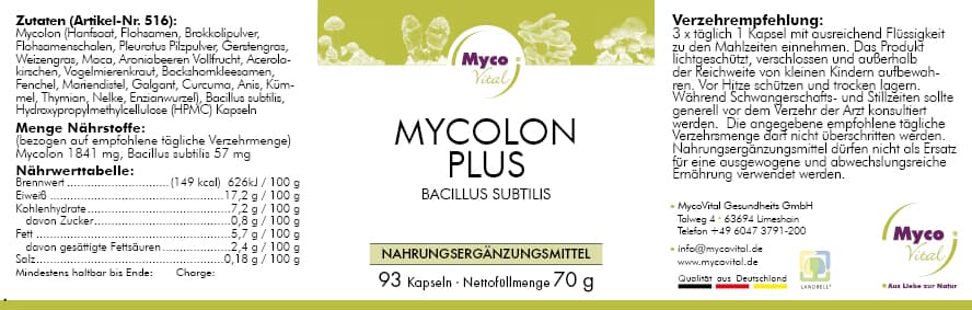 MYCOLON PLUS (Miscela 516)