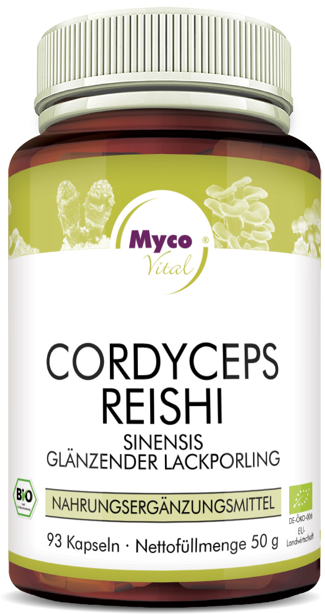 Cordyceps-Reishi Cápsulas de polvo de setas ecológicas (mezcla 335)