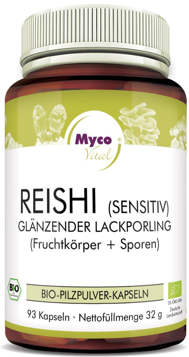 REISHI Sensitive Bio-Vitalpilzpulver-Kapseln