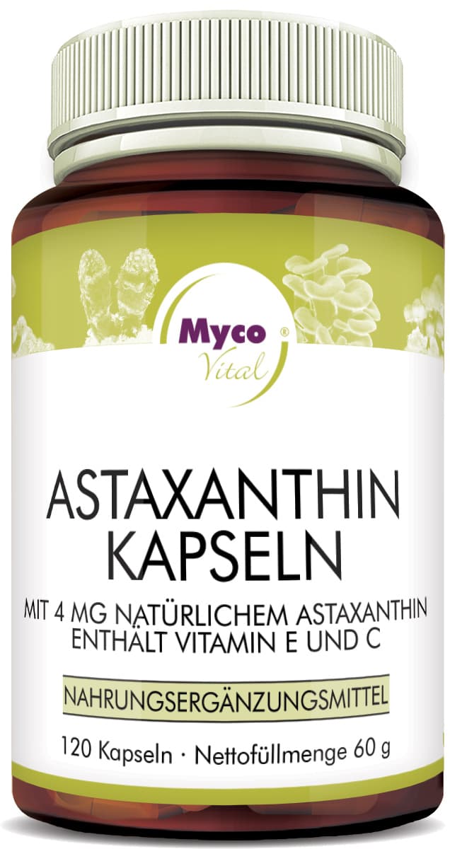 Astaxanthin capsules, vegetarian, 4 mg