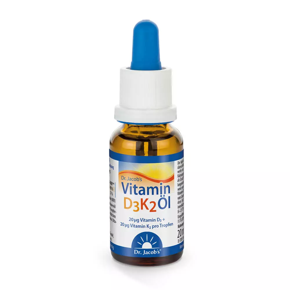 Aceite de vitamina D3K2 del Dr. Jacob 20 ml